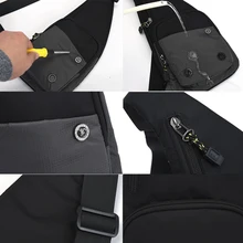 Men鈥榮 New Trendy Casual Shoulder Bag Leisure Travel Sports Outdoor Pack Messenger Crossbody Sling Chest Bag Pack For Male Female
