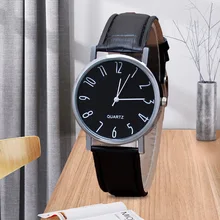 Men's Watch Quartz Watch Blue Glass Strap Watch Unisex Couple Model B Type Black Business Temperament