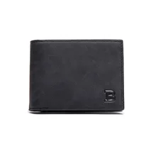 Men's long wallet student multi-function card bag Korean suit folder wallet trendy business solid color multi-function bag