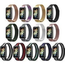 Metal Watchband for Huawei Band 7 Stainless Steel Bracelet Strap Belt Replacement Strap Metal Wrist Strap Watch Accessories