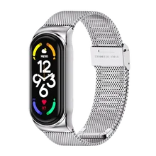 Mi Band 7 Strap for Xiaomi Mi Band 6 5 4 3 Bracelet Metal Wrist Strap NFC Global Version Replacement Accessories Watch Band