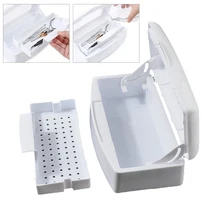 Nail Sterilizer Tray Disinfection Box Sterilizing Clean Nail Art Salon Manicure Implement Sanitize Tool Equipment Cleaner Tools