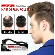 Natural Men Hair Beard Growth Derma Roller Micro Needle Dermaroller Hair Regrowth Anti Hair Loss Treatment