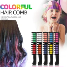 New 10/6/1pcs Hair Mascara Design Crayons for Hair Color Chalk for The Hair Color Temporary Blue Hair Dye with Comb Hair Dye Kit