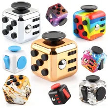 New Autism Anti-stress Reliever Autism Decompression Dice Toy 18 Adult Children Sensory Toys For Kids Gifts antistress Cubes