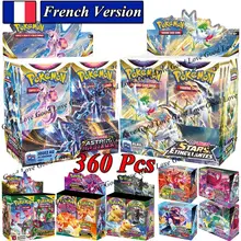 Newest Pokemon Cards French Pokemon Brilliant Stars Booster Box Dark Ablaze Fusion Trading Card Game Collection Cards Toy