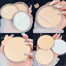 Oil Control Makeup Powder Moisturizing Brightening Press Powder Nature Light Breathable Waterproof Lasting Setting Loose Powder
