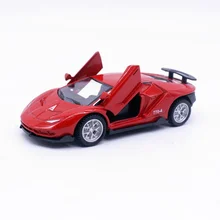 Open Door Car Model Large Alloy Rambo Children's Toy Boy Sports Car Toy