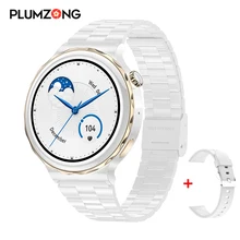 PLUMZONG Bluetooth Call Smart Watch 2022 Wireless Charging Watches 390*390 Resolution Women Fitness Bracelet Custom Watch Face