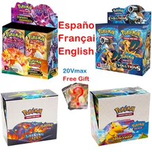 Pokemon TCG: XY Evolutions Sealed Shining Fates Evolutions Booster Box English French Spanish Collectible Trading Card Game Toy