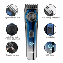 Professional Digital LCD Display Adjustable Beard Trimmer For Men Rechargeable Hair Trimmer 1-20mm Electric Hair Cutter Machine