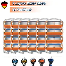 Replaceable Blade Fit Gillette Fusion 5 Proglide Proshield 5 Layers Manual Shaving Safety Razor Blades For Men Shaving Cassettes