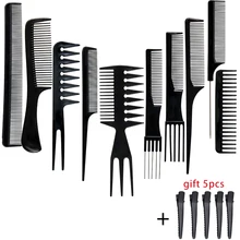 Stylist Anti-static Hairdressing Combs Multifunctional Hair Design Hair Detangler Comb Makeup Barber Haircare Styling Tool Set