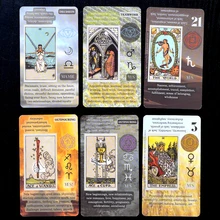 Tarot Card Deck For Beginners With Meanings Keywords Reversed Chakra Planet Zodiac Element 78 Card Divination Tools Wild Unknow