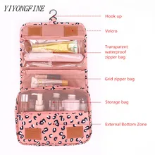 Travel Hook Cosmetic Bag Women Make Up Pouch Waterproof Toiletries Beauty Organizer Ladies Bathroom Neceser Makeup Storage Bag