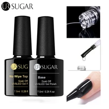 UR SUGAR 7.5ml Base And Top Coat Long Lasting Soak Off UV LED Lamp Gel Polish Matte Top Coat Nail Art Manicure Gel Varnish