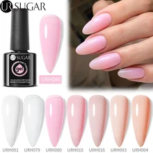 UR SUGAR 7ml Jelly Pink Milky White Nude Gel Nail Polish Glass Bottle Manicure UV LED Semi Permanent Soak Off Nail Polish