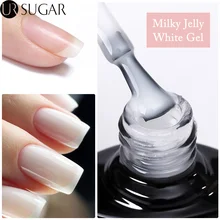 UR SUGAR Milky White Jelly Gel Polish 7ml Soak Off UV Gel Nail Polish Varnish Semi-permanent Nail Art UV LED Varnish
