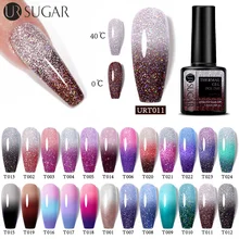 UR SUGAR Thermal Nail Polish Shiny Sequins Effect Color Change Gel Varnishes All For Manicure Nails Art UV Semi Permanent Gellak