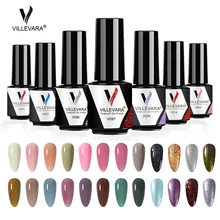 VILLEVARA 7ml Gel Nail Polish Winter Color Sparkling Sequins Soak Off UV LED Varnish Nail Art Decoration