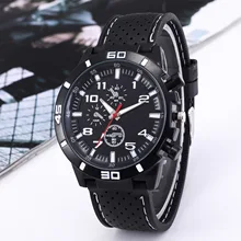 Vintage Classic Watch Sports Silicone Fashion Racing Business Quartz Men 'S Watch