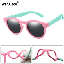 WarBlade 2020 New Kids Polarized Sunglasses Round Children Sun Glasses Boys Girl Safety Glasses Baby Infant Shades Eyewear UV400