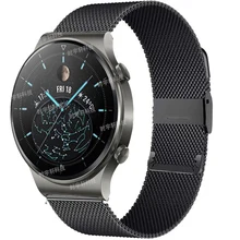 Watch Band 22mm Strap For Huawei GT 2 2E GT2 Pro Watch Strap Milanese Replacements Belt Honor Magic 1 2 46mm Watch Mens Strap