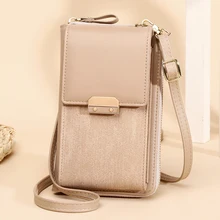 Women's Messenger Bag Shoulder Mobile Phone Bags Small PU Leather Crossbody Wallet Ladies Card Holder Coin Purse Female