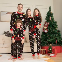 Xmas Family Matching Pajamas Set New Arrivals 2023 Christmas Tree Santa Deer Print Adult Kids Pjs Baby Jumpsuit Dog Clothes