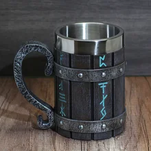 nordic viking rune mug Beer tankard Cup for men viking gift