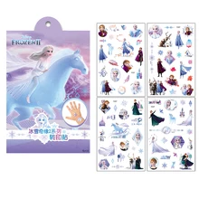 sticker 4pcs Tattoo stickers Disney Princess Sofia Unicorn Frozen Action Figure Cars Cartoon Sticker Kids Girls Birthday Gift